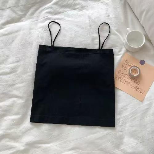 鹿鹿推荐·黑色无痕吊带背心 商品图0