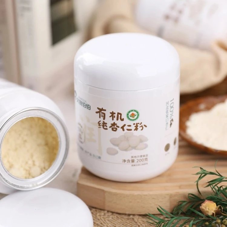 有机纯杏仁粉 有机杏仁制作 脱苦不脱油 ，专利低温粉碎 1300颗杏仁才出1罐杏仁粉 配料表干净基地直邮