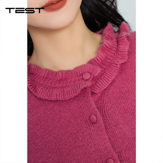 冬上新时尚花边领柔软宽松舒适毛衣1254160 商品图3