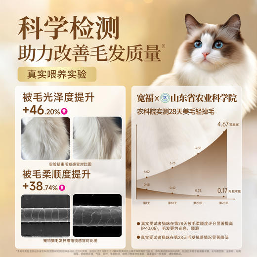 【10袋尝鲜】全蛋奶霜烘焙猫粮   0肉粉0谷物0诱食剂 鲜肉72%动物原料94%低温鲜肉烘焙 特添加磷虾油+鲜蛋液+羊奶粉 商品图3