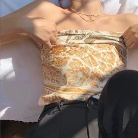 鹿鹿推荐·法师复古小众丝巾多功能穿搭抹胸披肩头巾