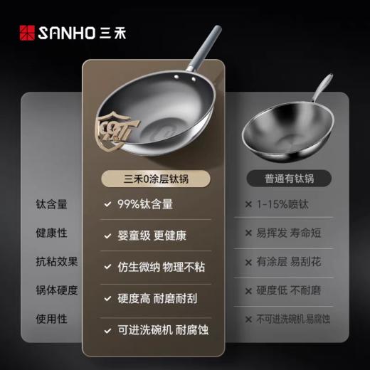 【云粉节】10楼 三禾  0涂层不粘纯钛锅 LC30S17/LC32S17 吊牌价499元/539元  活动价399元/499元 商品图3