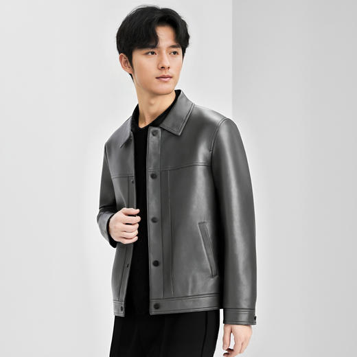 【门店同款&鹅绒】圣得西2025年冬季男士蓬松保暖羽绒皮衣
 商品图2