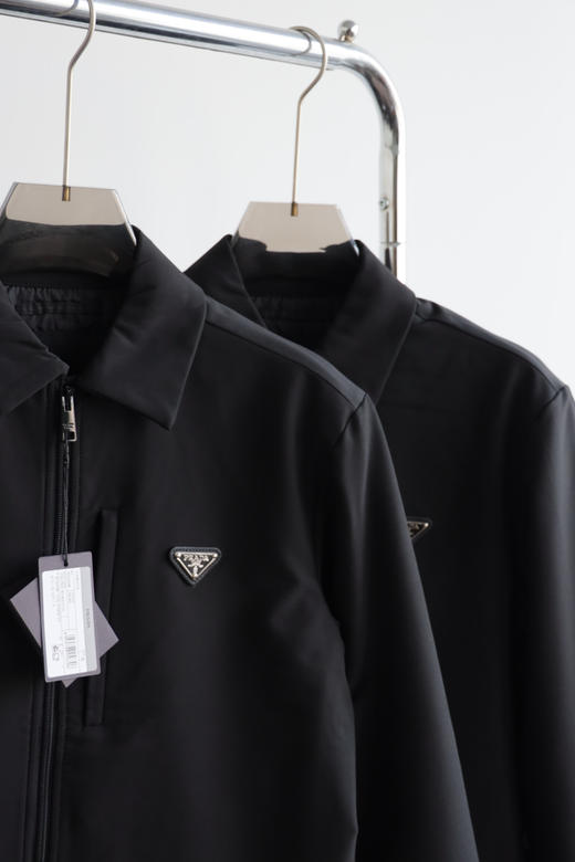 P.R.D 特殊面料黑色行政薄棉衣夹克 WT946 商品图3