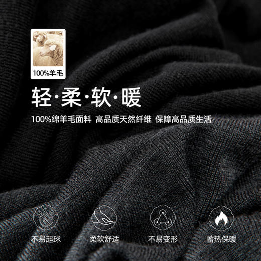 【100%绵羊毛-假两件毛衫】逸阳秋冬撞色圆领修身显瘦气质毛衣5282 商品图4
