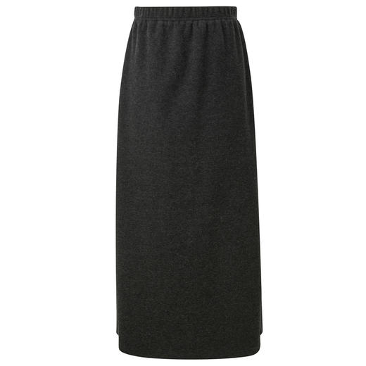 三彩2026春季新款半身裙松紧高腰直筒裙开叉长裙简约气质M 商品图4