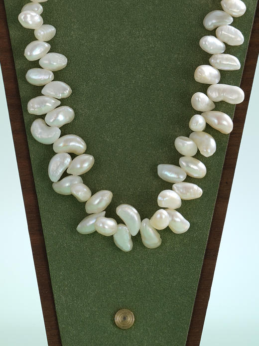 子佩集【‌幻海涟漪‌】银S925珍珠项链【SPN1300002】7*13mm珠巴洛克2512 商品图1