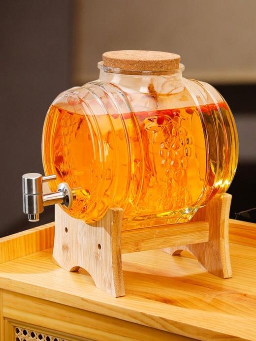 泡酒酒瓶家用高档酒桶带龙头加厚人参酒瓶空玻璃瓶药酒泡酒罐 商品图0