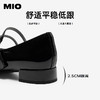 MIO米奥玛丽珍鞋2026春季新款圆头粗跟闪钻饰扣魔术贴女单鞋M261413634 商品缩略图4