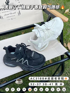 大树2026春季皮面3188（32-37 38-41码）同款双网有