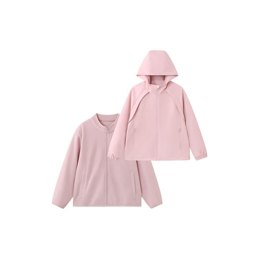 英氏儿童外套夹克秋冬保暖连帽外套摇粒绒休闲百搭时尚新款 商品图5