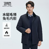 【门店同款】圣得西2025年冬季男士水貂毛领兔毛内胆通勤易搭尼克服
 商品缩略图0