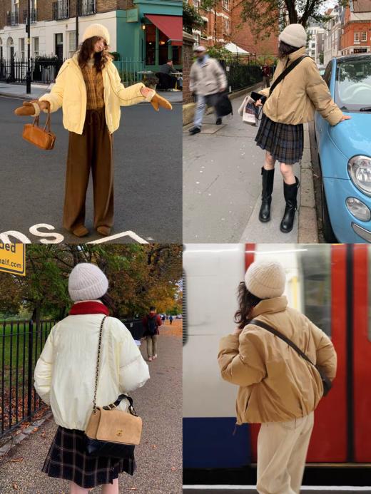 浮生八记/25C157/90白鸭绒暖乎乎奶油短款羽绒服 商品图4