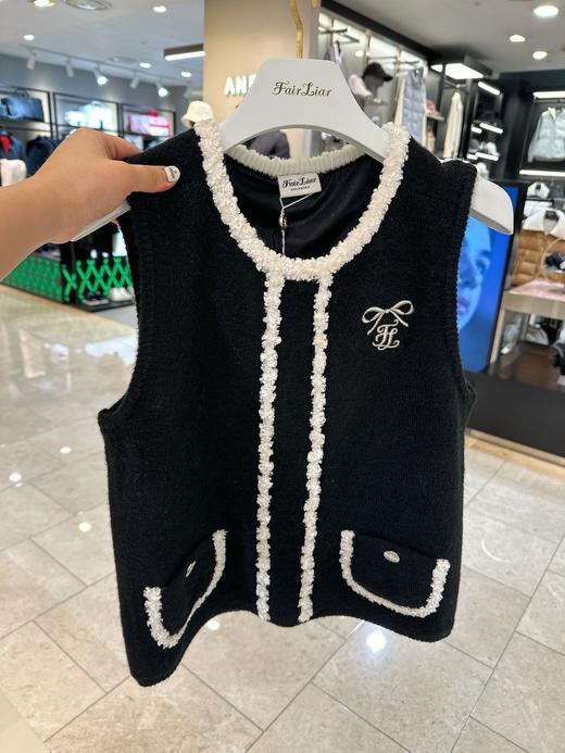 仙女家新款早春女士羊毛混纺圆领背心来啦高品质这款背心真是洋气炸 商品图2