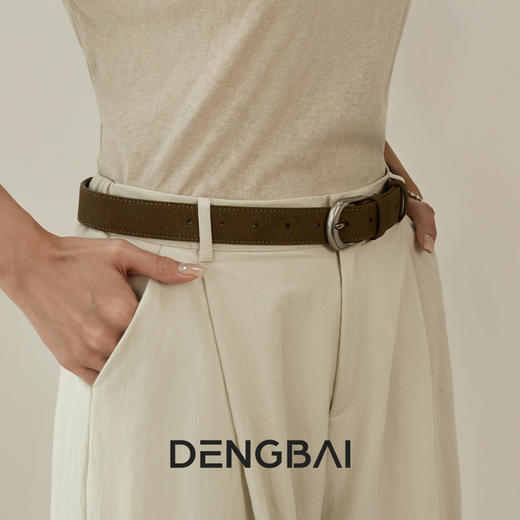 登白DENGBAI 雪花纹马蹄扣牛皮腰带【本商品不支持用券】 商品图4