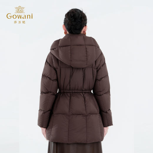 Gowani/乔万尼2025新款鹅绒服女款冬季保暖短款泡芙羽绒服EZ4T195 商品图4