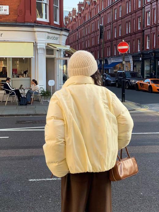 浮生八记/25C157/90白鸭绒暖乎乎奶油短款羽绒服 商品图2