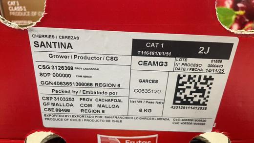 周五取货：【大G桑提娜2J车厘子】一箱毛重4斤左右，甜度高，硬，脆，甜！ 商品图7