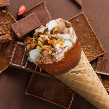 伊利巧乐兹香草巧克力口味脆皮甜筒冰淇淋70克/支*4支 商品图1