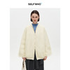 SELFWHO90白鸭绒拼接轻薄网纱羽绒服女2025冬季新款保暖宽松外套 商品缩略图0