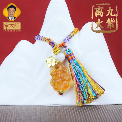 宋韶光大师2026马年吉祥物九紫离火元宝结手牌版包挂挂件礼品 商品图3
