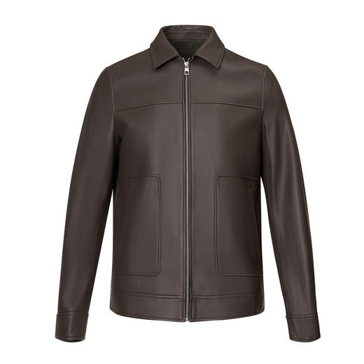 【门店同款】圣得西2025年冬季男士绵羊皮革舒适保暖皮衣
 商品图11