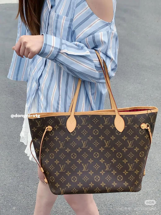 LV nf 中号 老花 红内衬 单肩包 商品图2