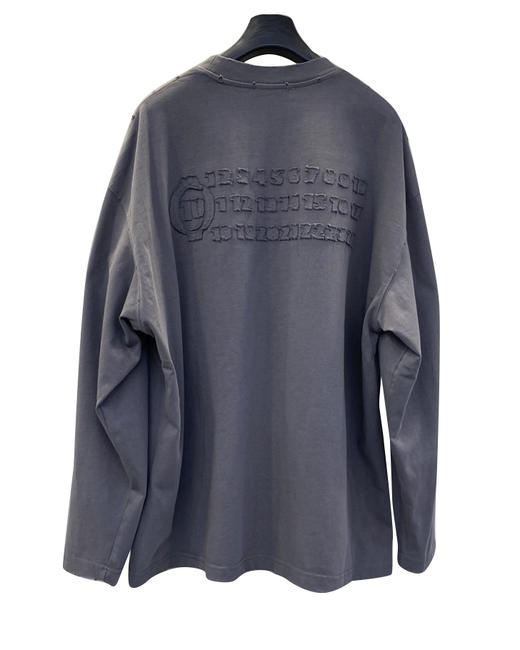 男款立体刺绣长袖T恤hu016 商品图1