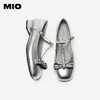 MIO米奥2026春季新款圆头粗跟T字带玛丽珍鞋蝴蝶结甜美风浅口单鞋M261413633 商品缩略图3