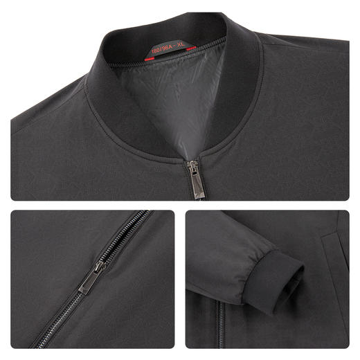 【印花棒球茄克】柒牌男士2026春季新款字母几何印花中青年茄克衫130K70280 商品图3