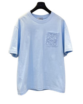 中性款logo刺绣短袖T恤la014