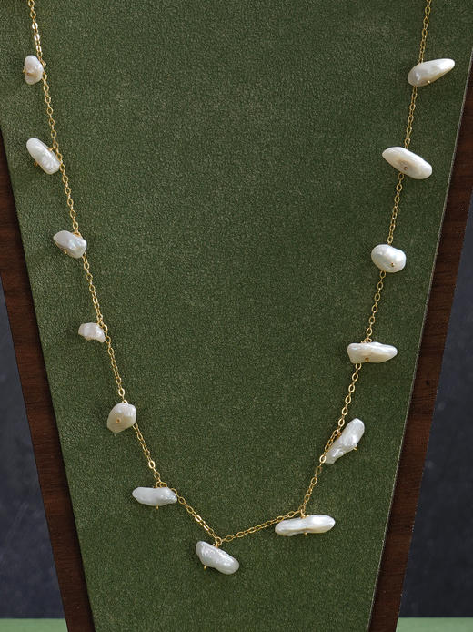 子佩集【荆棘缪斯】银S925珍珠项链【SGN0630002】4*8mm珠巴洛克2512 商品图2