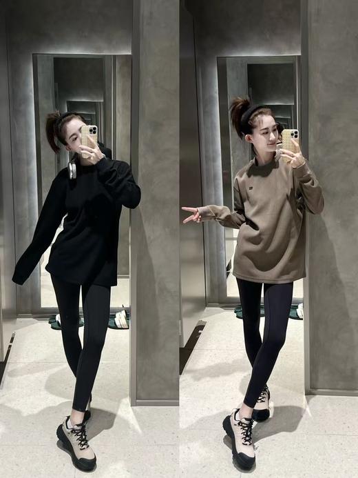 加复合绒！！华夫格！！KL隆情侣同款户外休闲华夫格长袖T恤   云朵打底衣 商品图1