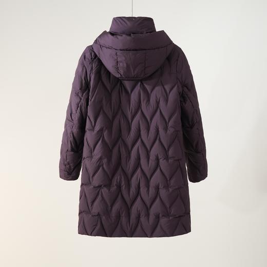 西子/【巡航】90白鸭绒压胶绗缝宽松廓形连帽羽绒服/YRHJ0475 商品图2