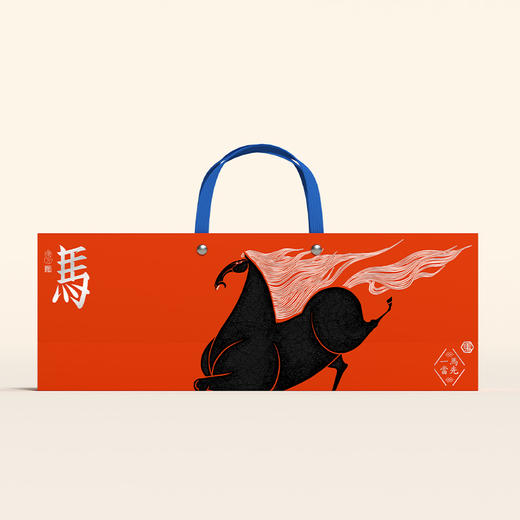 自然造物紫气东来新年糕点礼盒含布偶马走亲戚伴手礼企业定制团购 商品图2