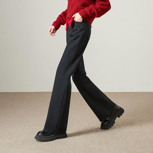 【厚绒-微喇牛仔】逸阳冬加绒加厚不易褪色微喇叭牛仔裤8757V 商品图5