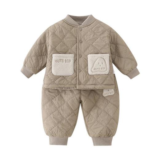 2025秋冬新款婴儿a类保暖衣服宝宝套装儿童夹棉加厚棉服男童冬季 商品图4