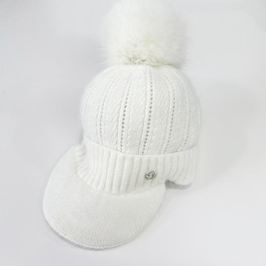 壁虎瑜伽【2512PJ471】秋冬毛球 鸭舌针织帽（5天发货） 商品图4