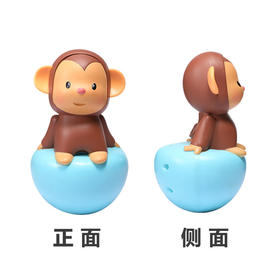 法国smoby不倒翁 猴子青蛙斑马响铃清脆发声婴幼儿童宝宝安抚玩具