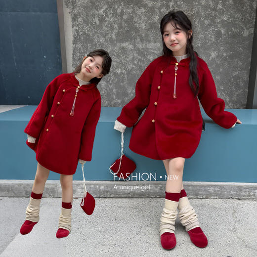 冬日氛围感【麦乐拉 马年儿童双旦服】外套款 喜气洋洋  心动穿搭 商品图4