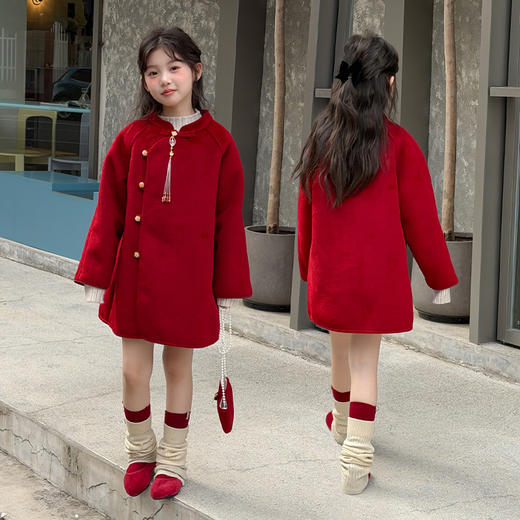 冬日氛围感【麦乐拉 马年儿童双旦服】外套款 喜气洋洋  心动穿搭 商品图5