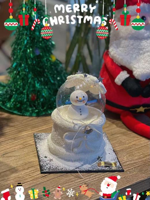 2025微光世界守护神【白色雪人】·奶油蛋糕 商品图0