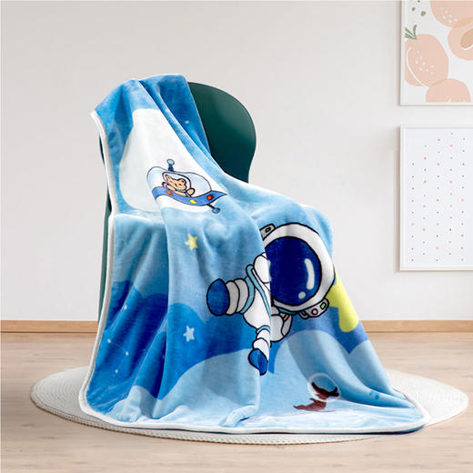 水星家纺DH梦幻星空法兰绒毯100*140cm 122978 商品图3