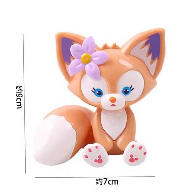 装饰摆件 塑料玲娜贝儿 棕色/粉色 卡通玲娜贝儿空心装饰摆件 商品图2