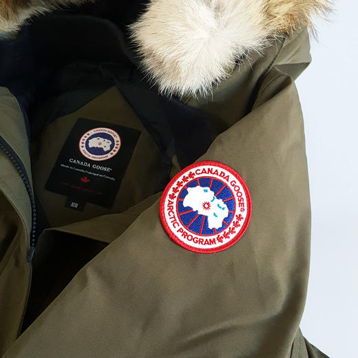 【95新】Canada Goose加拿大鹅2506L绿色Kensington修身款长款连帽羽绒服女士 141225JJ02 商品图4