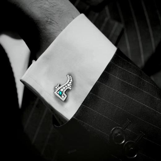 盘龙城遗址博物院文创·夔龙双夹胸针 商品图2