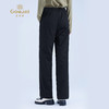 乔万尼2025冬加厚绒里休闲显瘦抽绳经典黑色直筒裤EZ4F158 商品缩略图4