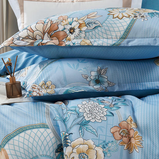 富安娜（FUANNA）磨毛四件套- 碧波微漾203*229cm 商品图5