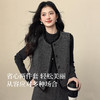 【12/17新品】熙世界财阀千金小香风灰色套装女秋冬羊毛呢马甲阔腿八分裤两件套 商品缩略图1