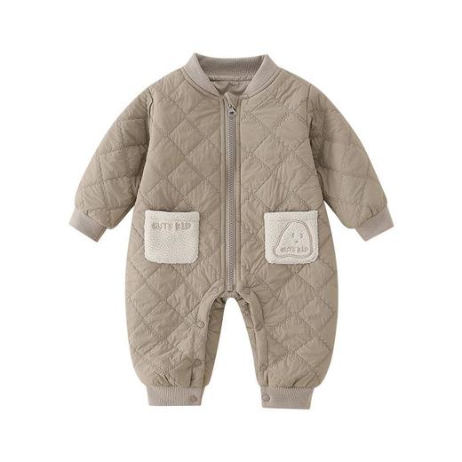 2025秋冬新款婴儿a类夹棉保暖连体衣男宝宝加厚外穿爬服儿童衣服 商品图4